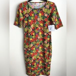 Lularoe XS Julia dress, floral print. New with tags.